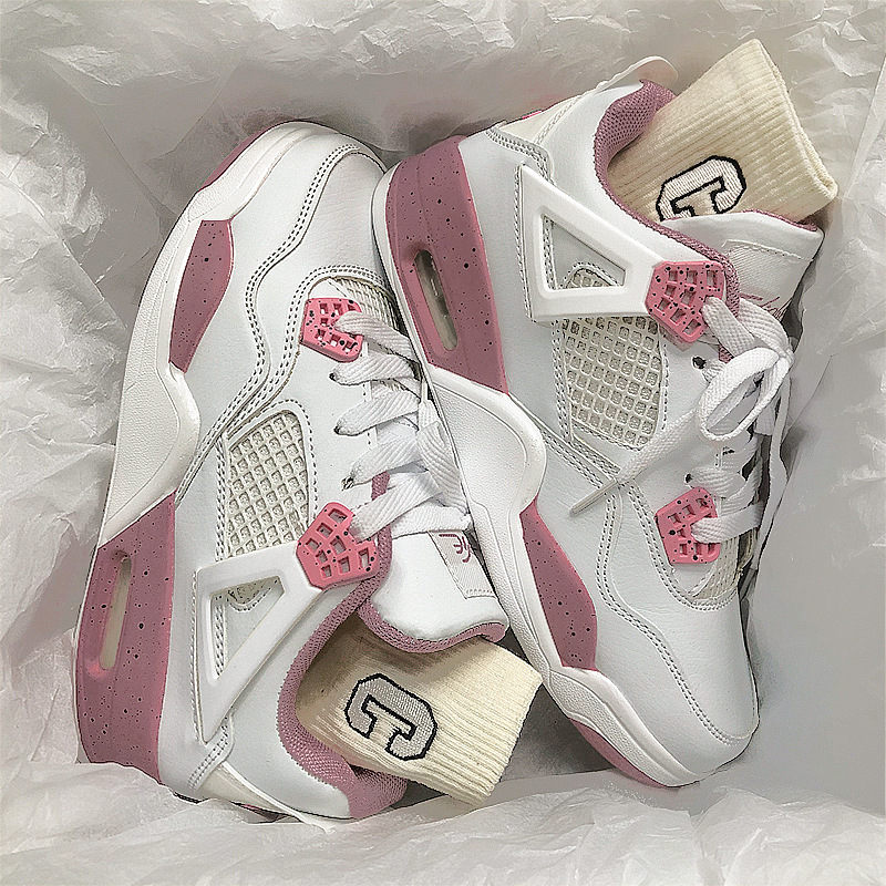 Spring and Summer New Style Durable and Stylish Couple's Air Cushion Shoes for Heightening and Wear Resistance, Women's and Men's Hong 