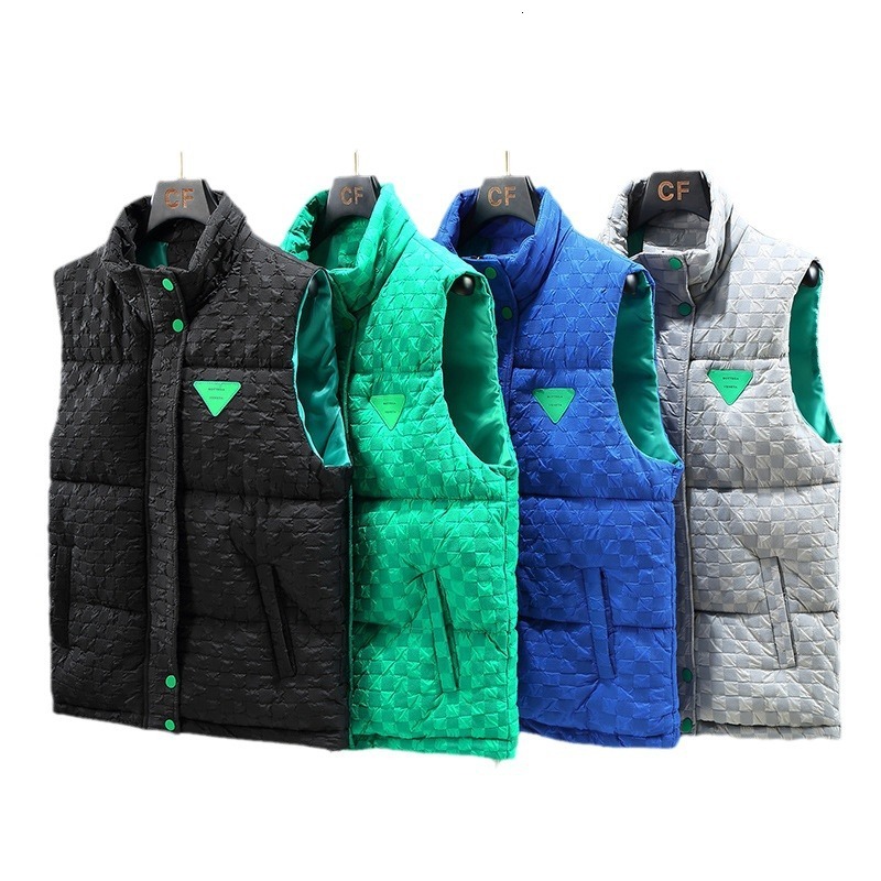 Luxury Fashion Brand Men's Cotton Vest Autumn And Winter Thick Warm Designer Jacket Cotton Stand Collar Design Couple's Vest Women's Co