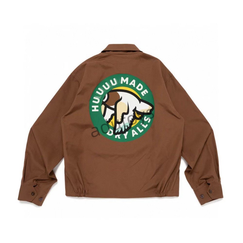 2026 Men's Hm Jackets Men Women High Quality Patchwork Eagle Duck Reversible Heavy Embroidered Human Coats Made
