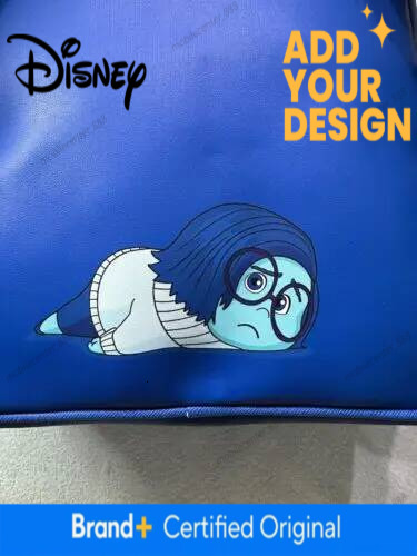 Disney schoolbag Inside Out Sadness Cosplay Mini-Rucksack PU Leather Backpack Cartoon Lotso Stitch Fashion Cute Girl Storage Bag a2