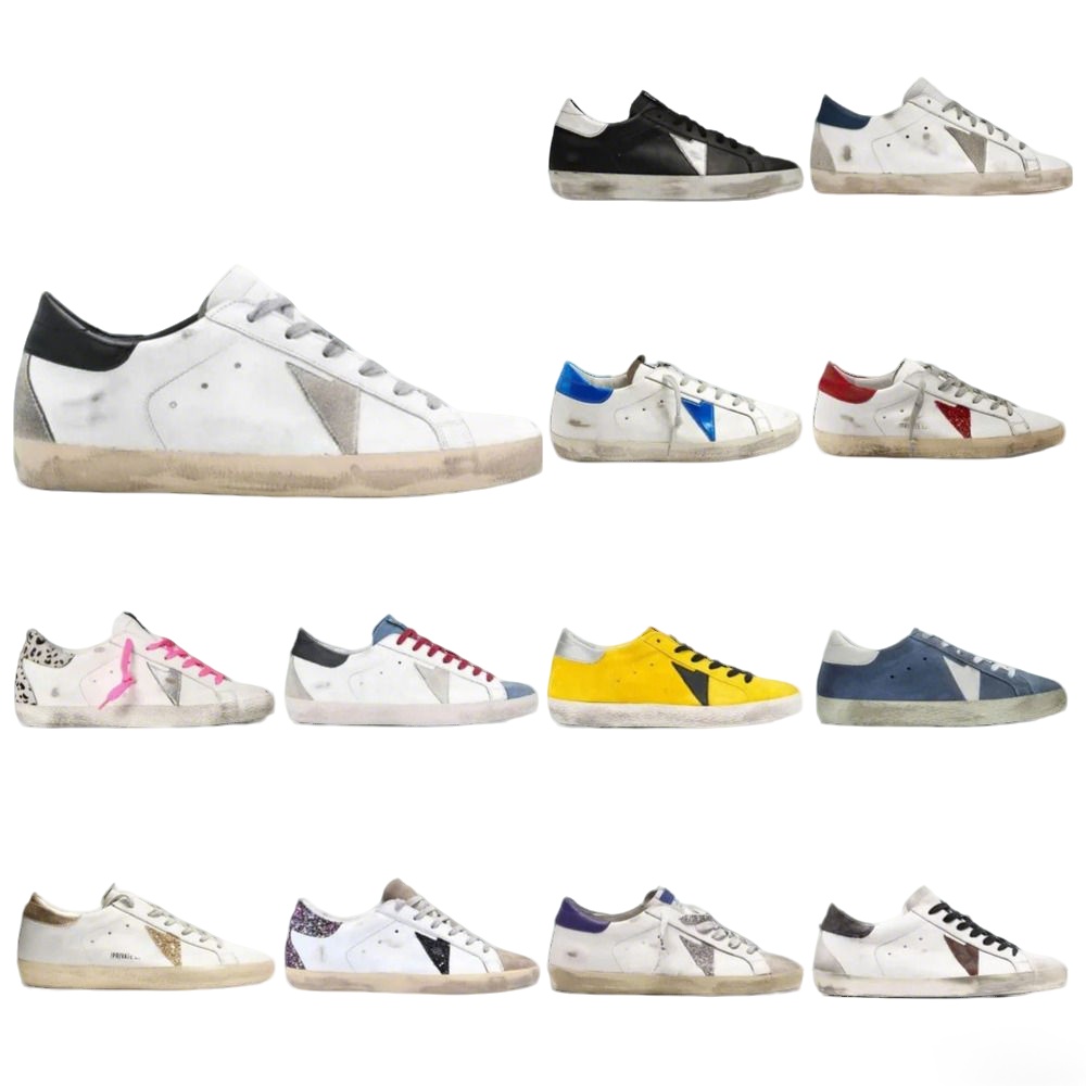Top Designer Shoes Sneakers Old Shoes Luxury Ball Star Loafers Sneakers Super-star S Shoes Leather Italy Dirty Brand Women Men Ball Casual Star Trainers