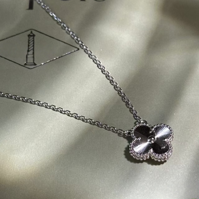 necklace vanty cleeff necklace designer for women chain Four-leaf clover 18K gold plated necklace fashion jewlery necklace Getting married necklace size 15mm