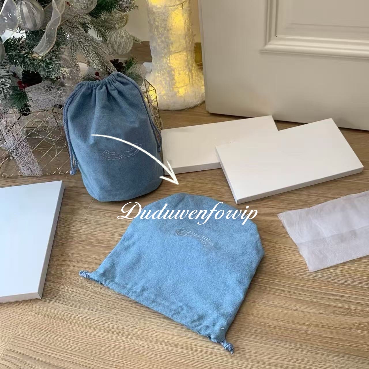 storage bag classical 28X27CM C gift string denim bag travel desingers Organization makeup storage case