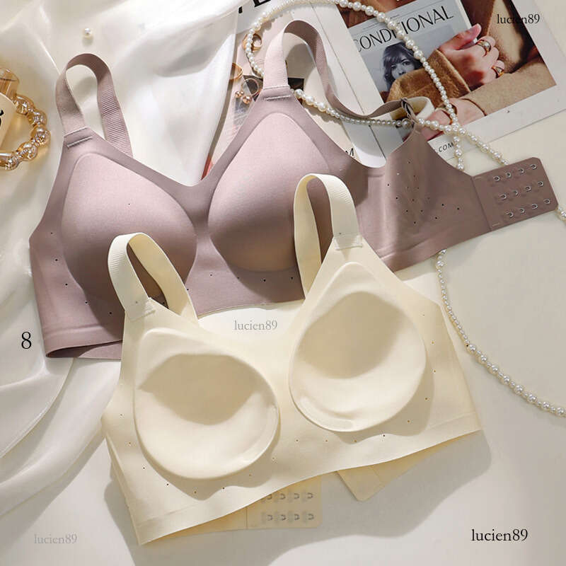 Adjustable Hook And Eye Closure Custom Fit Comfort Full Coverage Bra For Ladies Seamless anti-gravity lift jelly bra for women with s