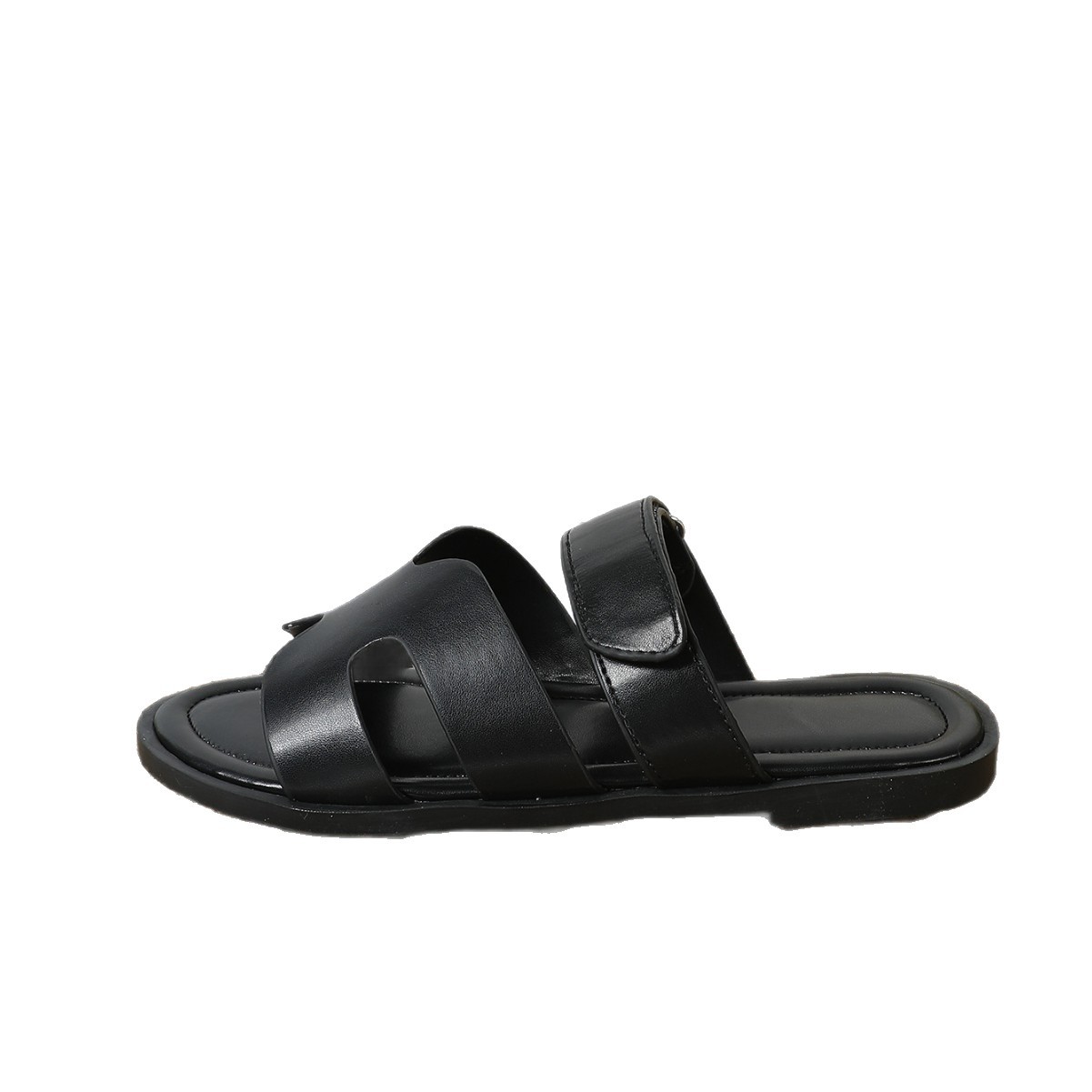 Free shipping designer shoes Women's Slippers 2026 New Summer Fashion Versatile Flat Sandals for Beach Travel and Casual Flexible black