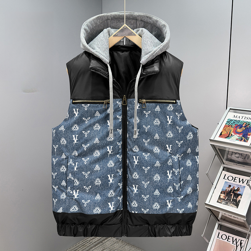 2026 New Design Men's Luxury Warmth-resistant Coat With Outdoor Hoodie Fashionable Trendy Outdoor Vests, Fashionable Casual Washed Clothes
