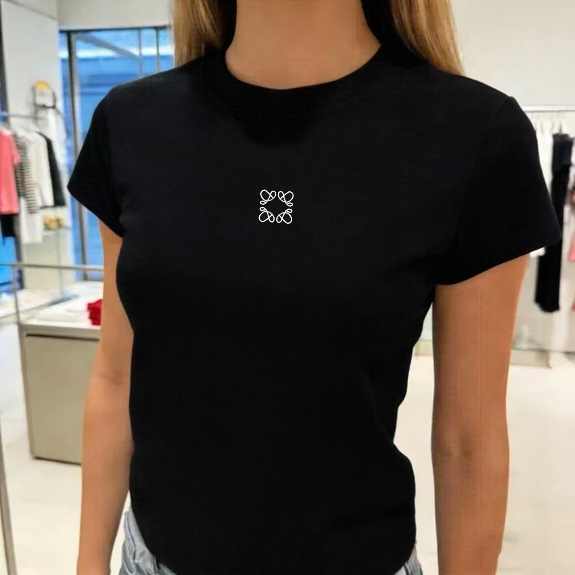 T-shirt Designer Style T-shirt Graphic Print Short-Sleeved Top Cotton T-shirt Women's Casual Comfortable Style