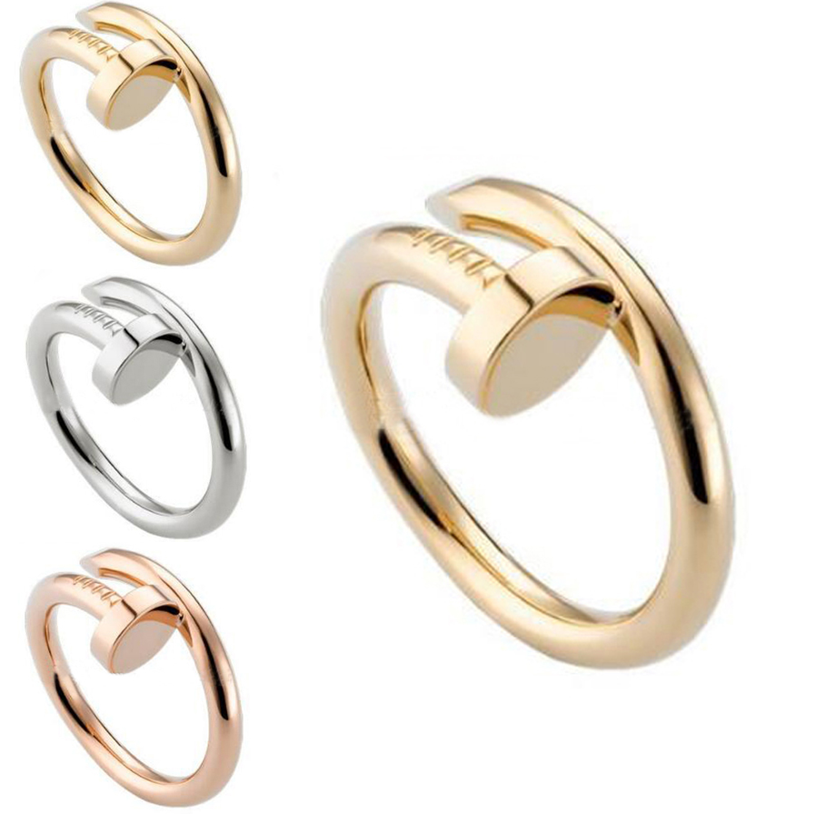 Designer Nail Ring Luxury Jewelry Midi Rings For Women Titanium Steel Alloy Gold-Plated Process Fashion Accessories Never Fade Not Allergic good 001589 gffg