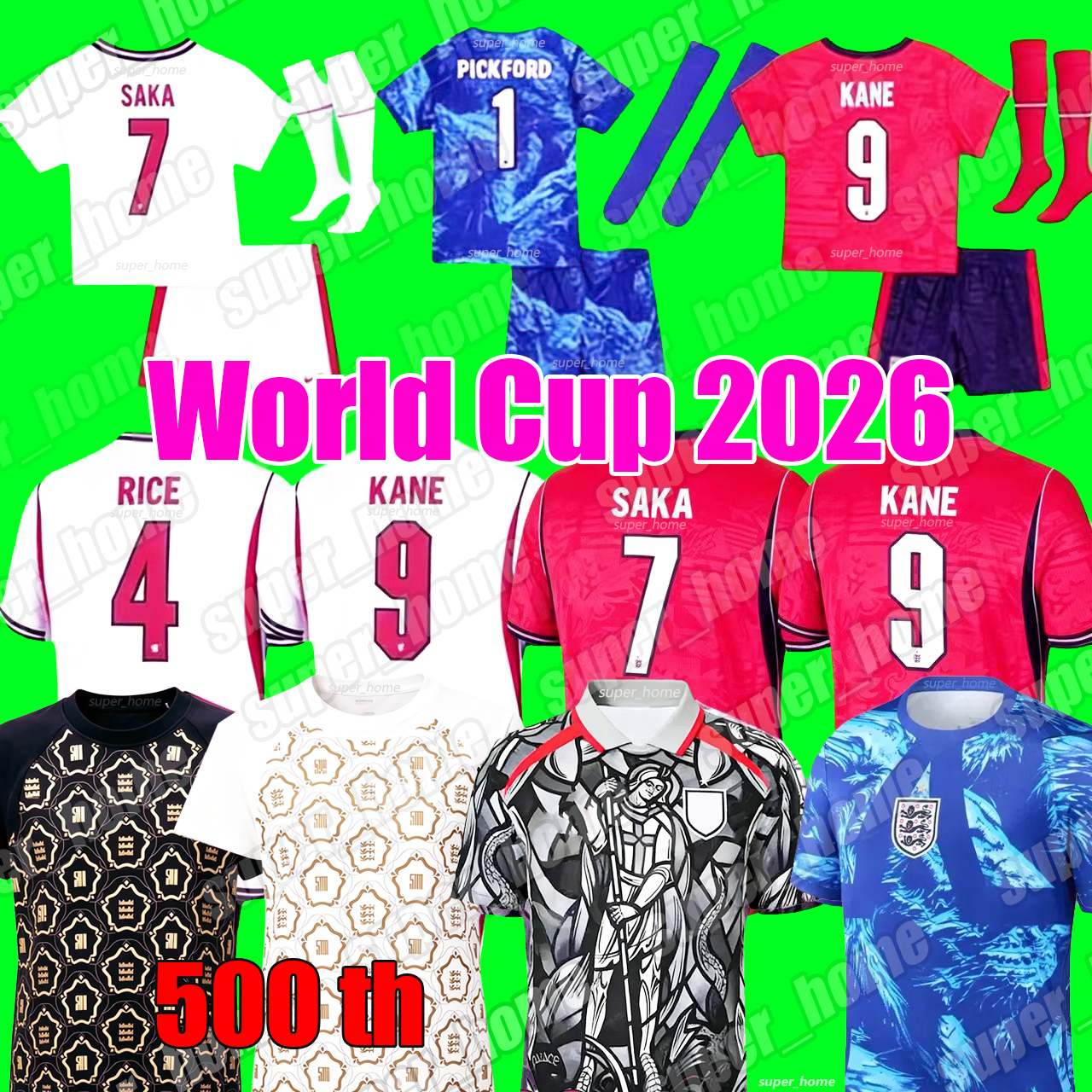 england world cup 2026 soccer jersey england shirt 26 27 KANE SAKA RICE RASHFORD BELLINGHAM FODEN england kit world cup Palace england football shirt england kit 26 27