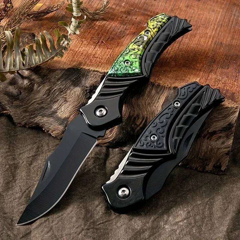 Stainless Steel Tactical Survival Outdoor Camping Folding Multi functional EDC Pocket Convenient Fishing Knife