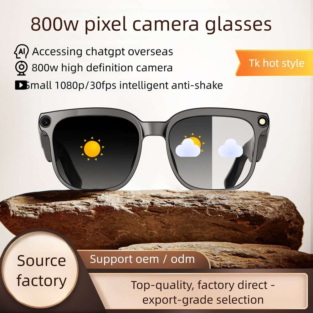 Famous Brand New Bestseller Smart Glasses With Camera AI Translation Photo Video Recording Music Playback And Voice Calls CKS