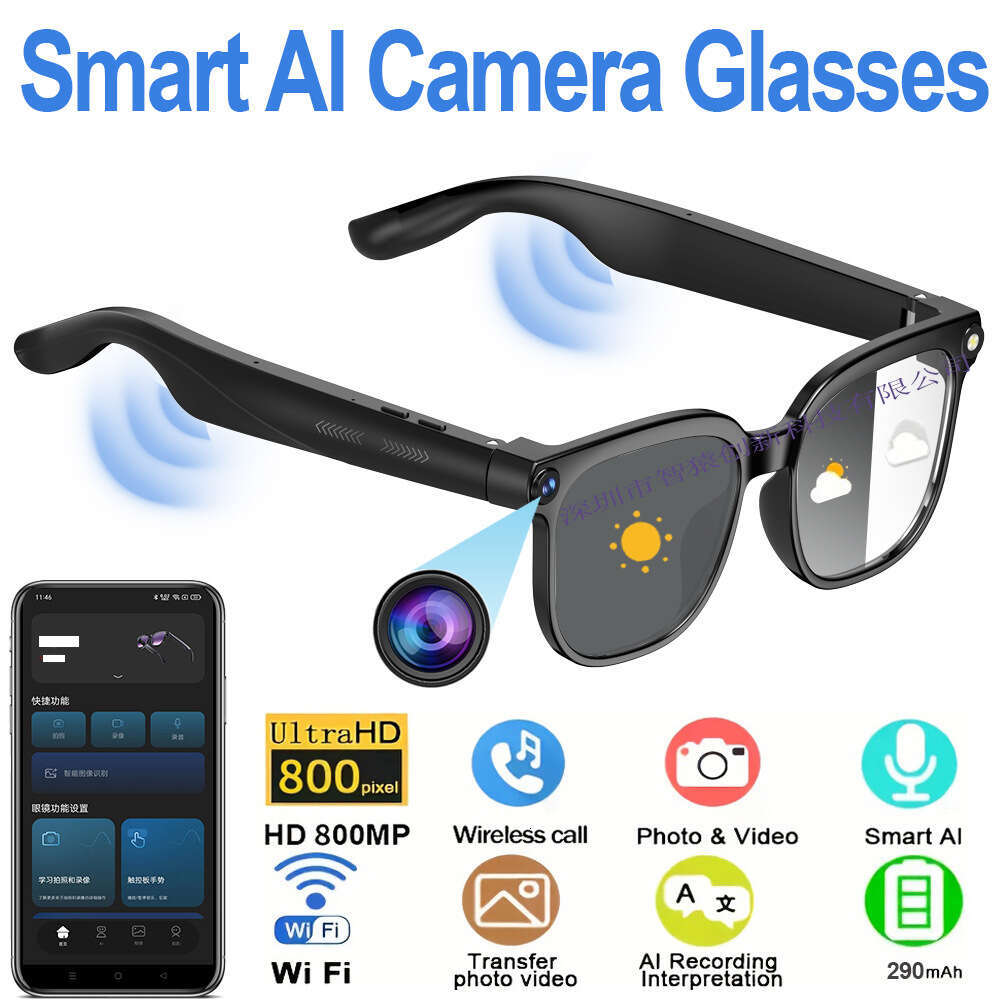Famous Brand W Photo And Video Recording Simultaneous Interpretation Bluetooth Call AI Smart Glasses CKS