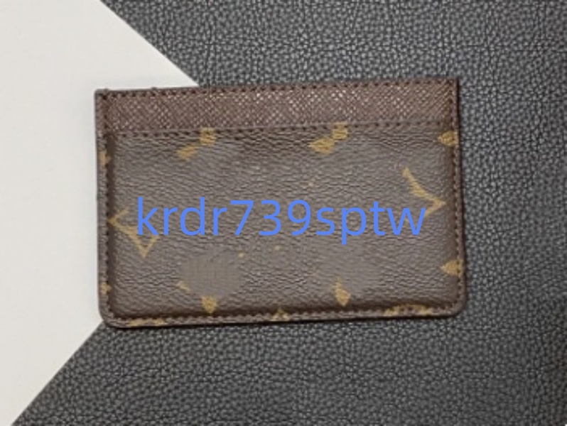 Women Top card holder Wallets cardholder designer purse women genuine Leather high quality leather men Purses Key Ring Credit Coin Mini Wallet D6