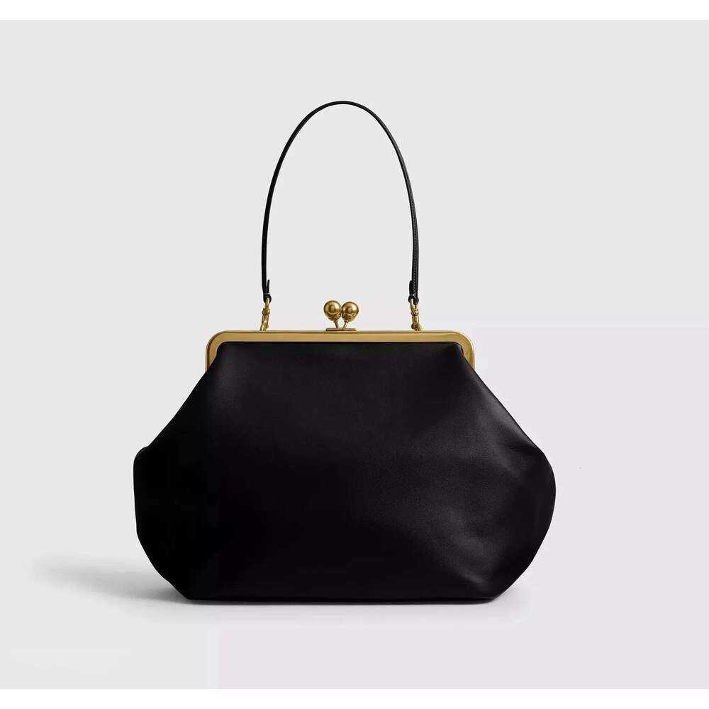Classic Large Capacity Kisslock Frame Clip Bags For Women Luxury Designer Handbag And Purses 2026 Fashion Ladies Evening Bag