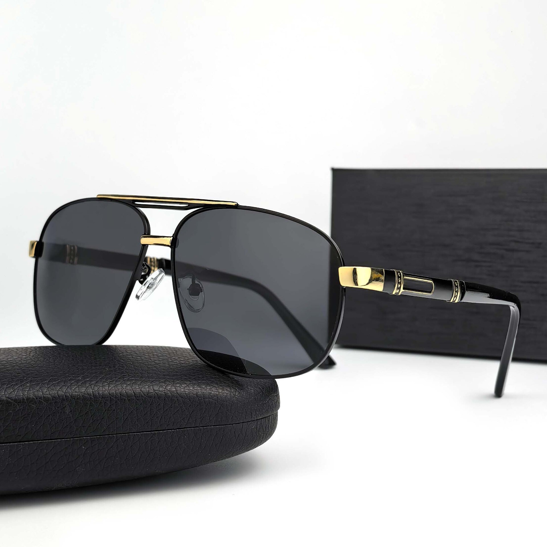 New Men's High-end Driving Sunglasses Day And Night Dual-use Anti High Beam Designer Sunglasses Fashionable Outdoor Polarized Sunglasses Wholesal
