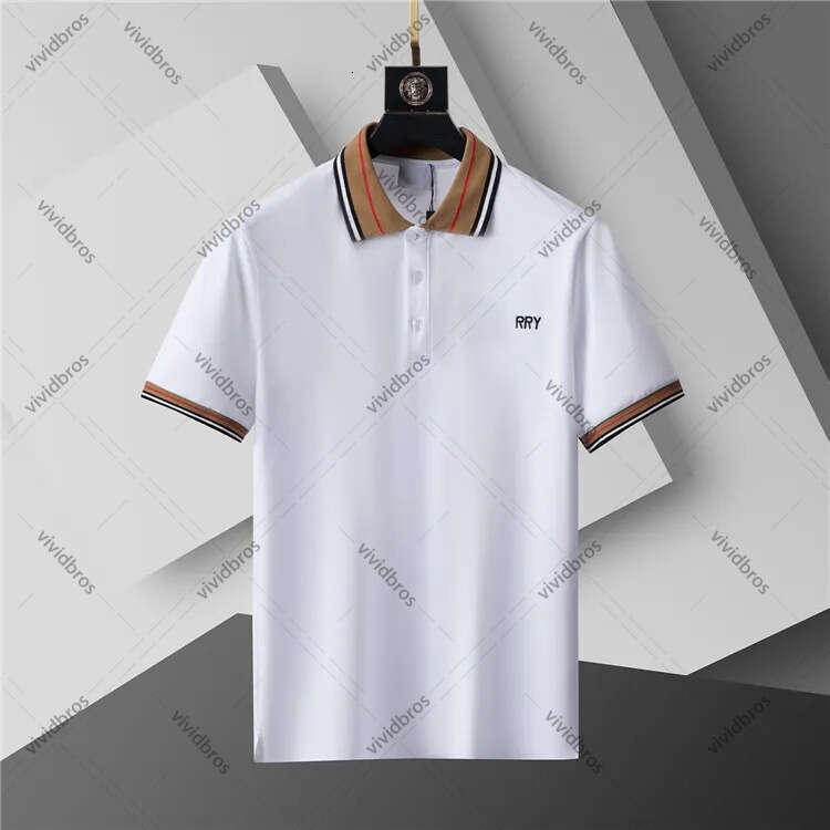 Design Men's Luxury Striped Collar Letter Print Short Sleeve Polo, Casual Business Slim Fit Pique Polo Shirt, Elegant Office Style for Men's Daily Wear