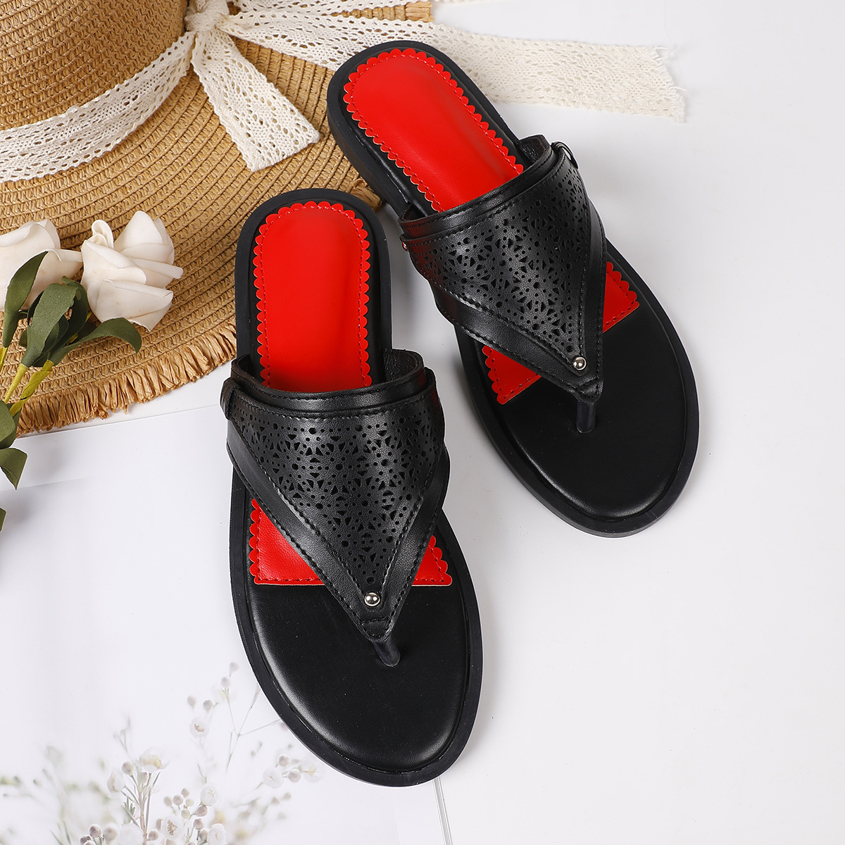 Free shipping designer shoes Women's Slippers 2026 New Summer Fashion Versatile Flat Sandals for Beach Travel and Casual Waterproof