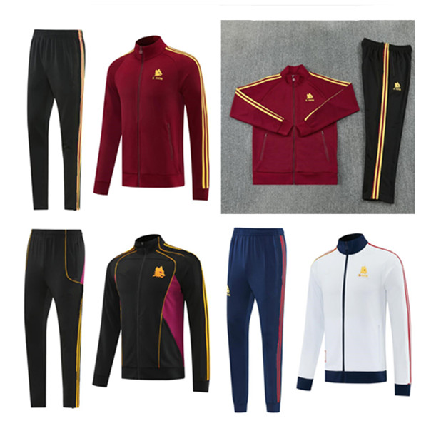 2026 2027 Rome Soccer jacket half Tracksuit man football 25/26/27 training suit jogging chandal futbol sportswear Survetement