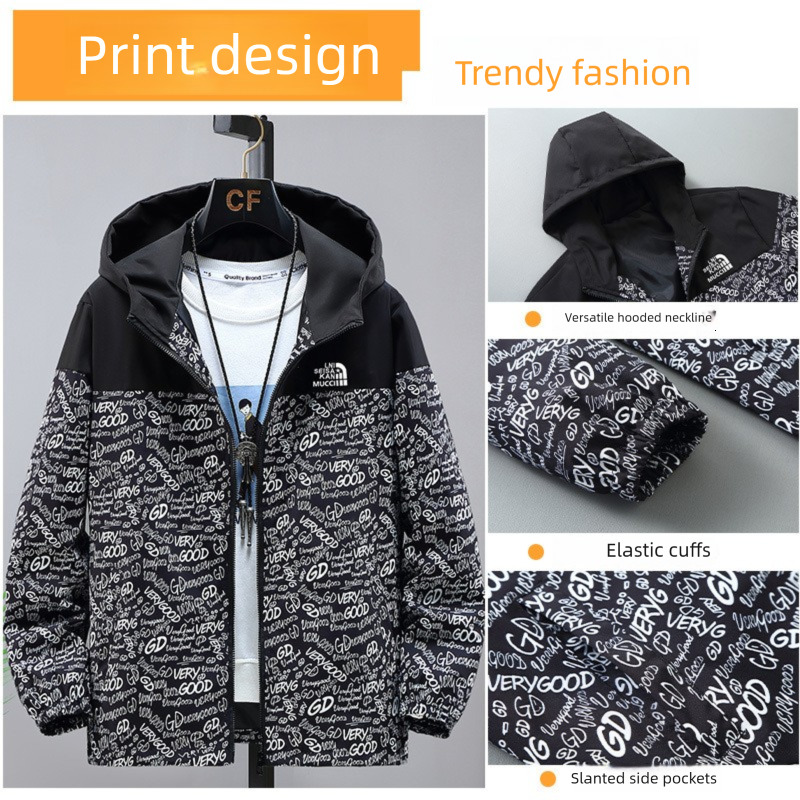 2026 Spring New Youth Couple Designer Hooded Jacket Cross Border Foreign Trade Trend Japanese Outdoor Loose Long Sleeve Men's And Women's Ja