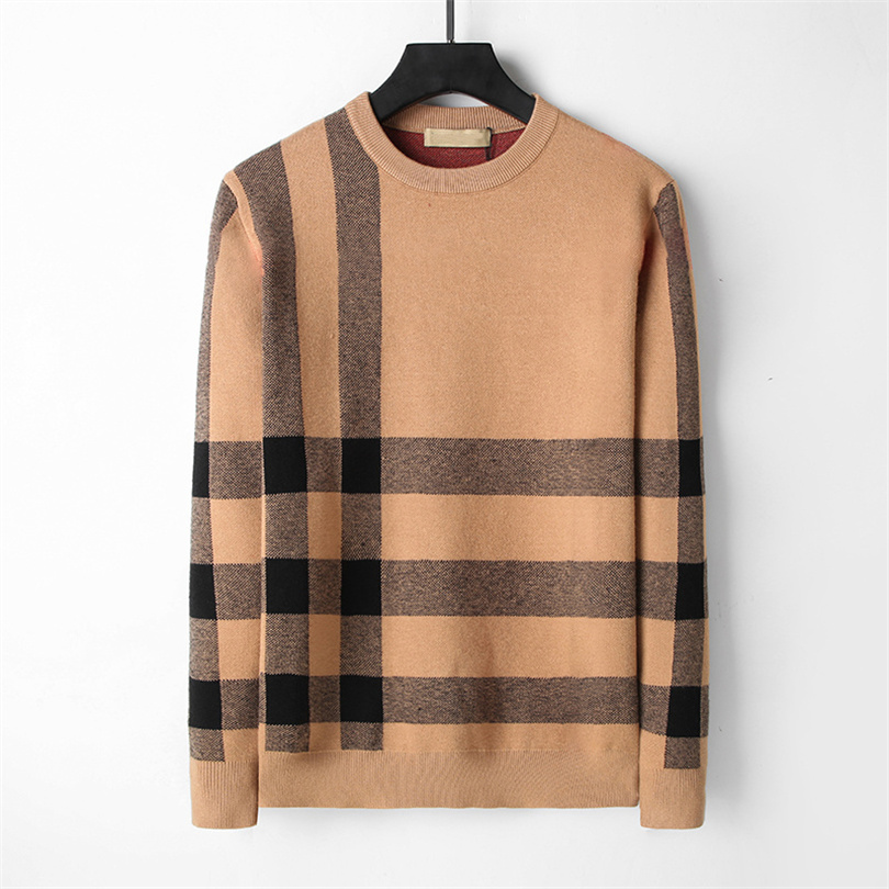 New European women's and men's clothing designers sweater classic luxury men's Stripe printing round neck pullover pull knitted sweater Vesteur
