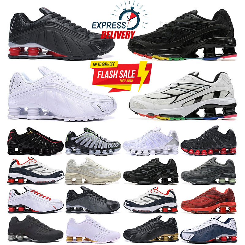 Designer 2026 Men Running Shoes shox TL Avenue 809 802 Black white Metallic Hematite Sunrise Light Army Khaki Ironstone Platinum Volt Fire Red fashion