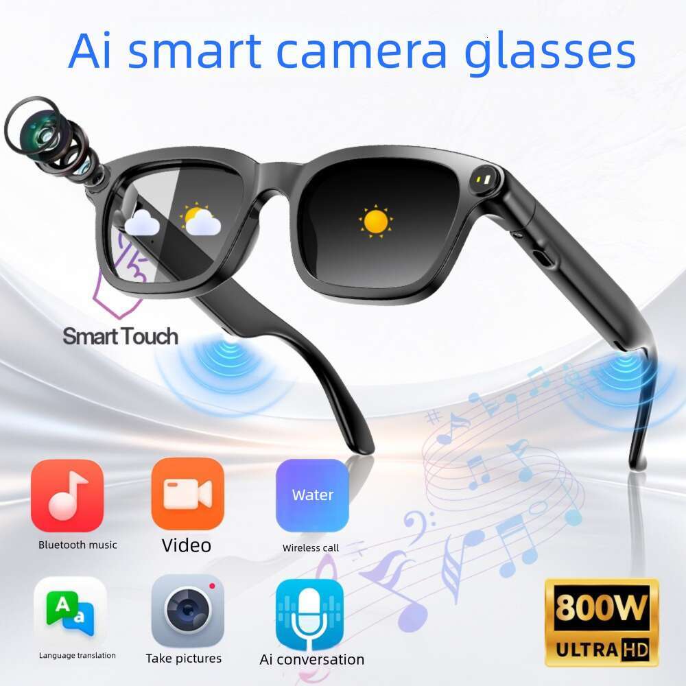 Famous Brand New Model Adaptive Head Circumference Smart Glasses Support Photo Video Recording Language Translation And AI Recognition CKS