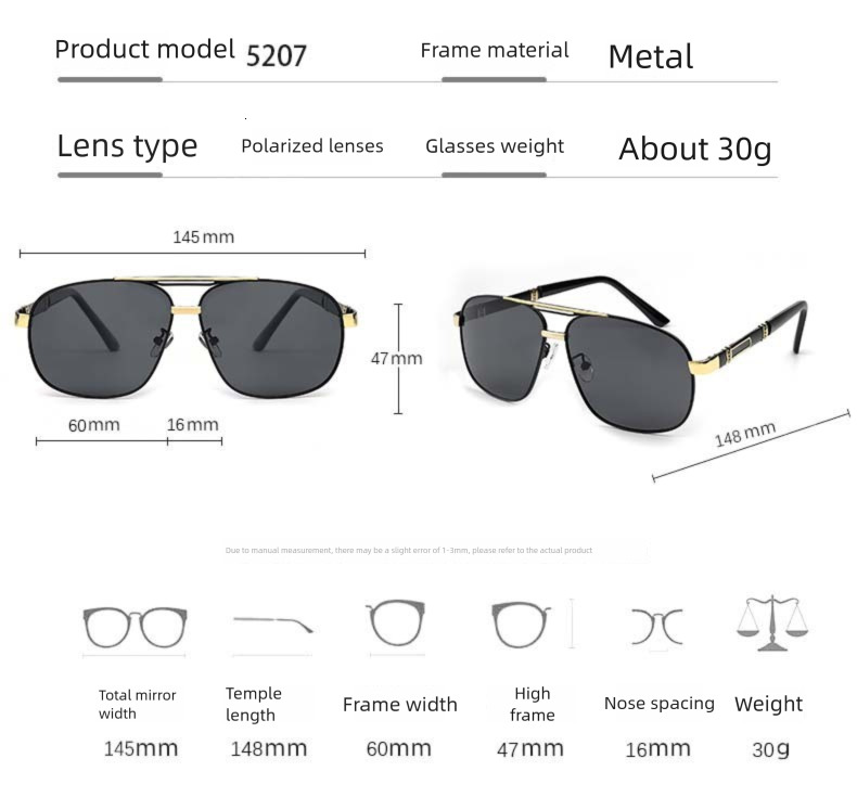 New Men's High-end Driving Sunglasses Day And Night Dual-use Anti High Beam Designer Sunglasses Fashionable Outdoor Polarized Sunglasses Wholesal