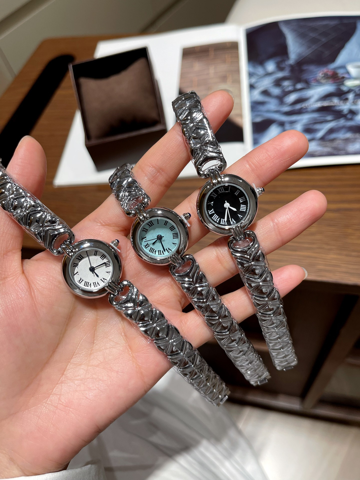Top Luxury fashion women CARTERity PASHAity DE watch womens watches stainless steel square working male wristwatch top brand relogio must design lady clock #526