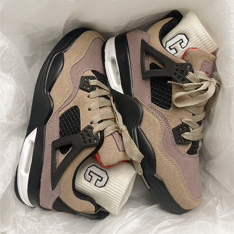Spring and Summer New Style Durable and Stylish Couple's Air Cushion Shoes for Heightening and Wear Resistance, Women's and Men's Hong 