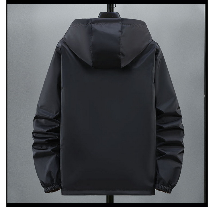 Youth Designer Jacket Men's 2026 New Fashion Casual Reversible Spring And Autumn Outdoor Luxury Sports Hooded Jacket Reversible Windbreaker Whole