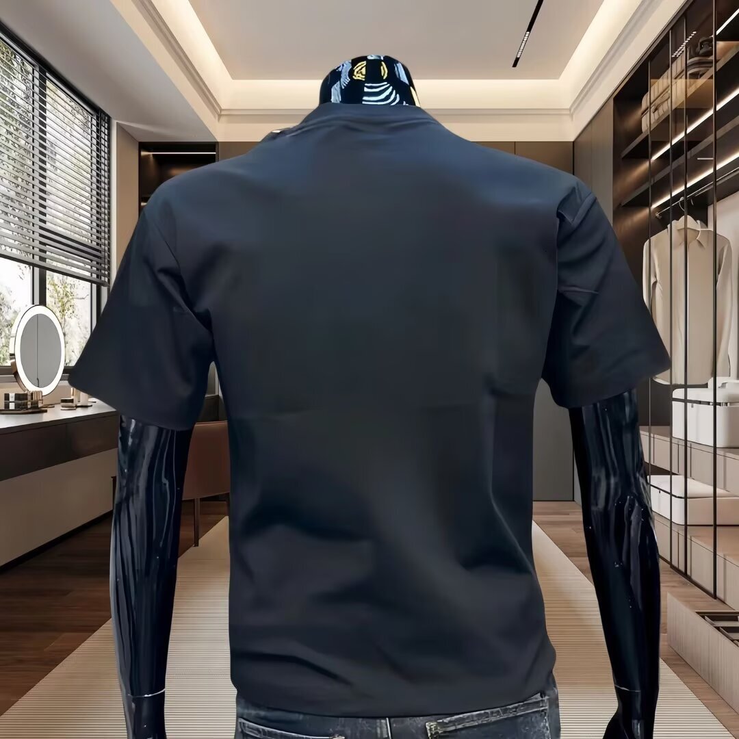 Luxury Brand Designer Trendy Short Sleeve INS Cotton Top Summer Men Print T Shirt Fashion Men Women Versatile Crew Neck Tee Streetwear Oversized