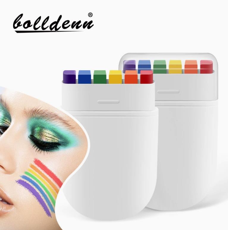 World Cup 6-Colored Human Body Paint Face Rainbow Stripes Facial Graffiti Crayons Fan Activity Face Paint 26-4.4