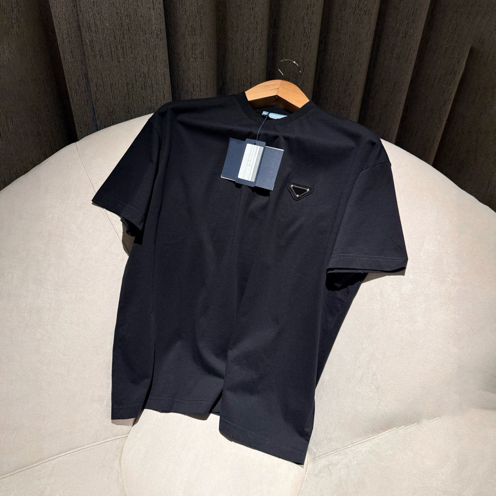 Designer Brand High Quality Men's T-shirt Polo Shirt Men's T-shirt Front Triangle Logo Trendy Street Breathable Comfortable Shirt