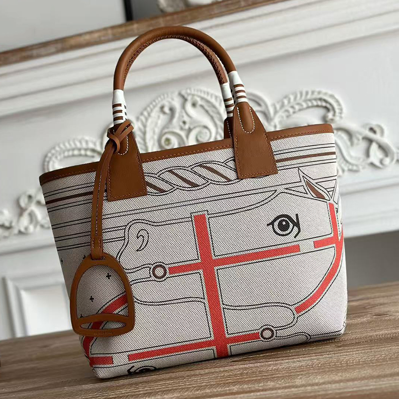 12A Canvas bag Classic Handbag Designer Commuter Bag Business Bag Casual Bag Imported German leather plated Tote bag Genuine Leather Fashion Bag hermebags