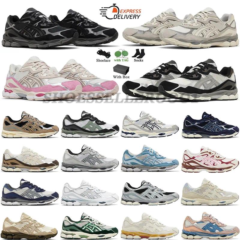Designer NYC Running Shoes For Mens Womens Graphite Grey Black Cream Oyster Grey Pink Black Ivory Sports Shoes Sneakers