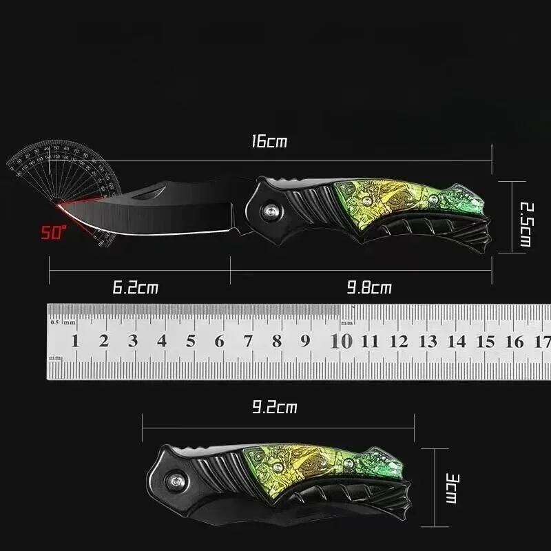 Stainless Steel Tactical Survival Outdoor Camping Folding Multi functional EDC Pocket Convenient Fishing Knife