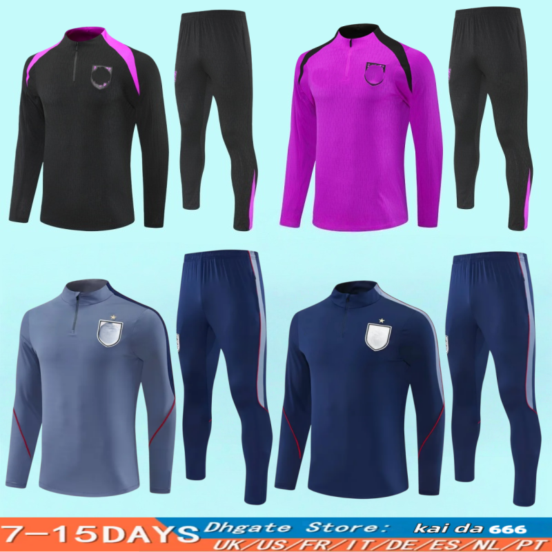 2025 2026 ENGLAND tracksuit soccer jersey training suit KANE STERLING ZIYECH MOUNT FODEN SAKA 24 25 26 MEN KIDS national training kit