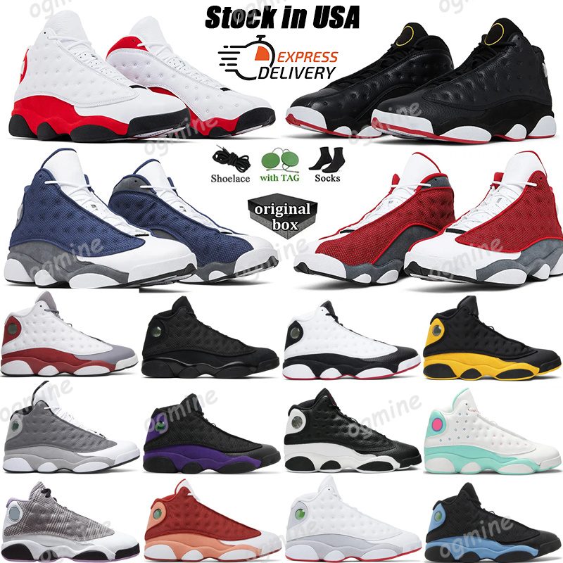 With Box 13 13s Basketball Shoes Designer Shoes Sneakers For Men Women Red Black White Flint Wheat Wolf Grey Playoff Purple Cap Gown Sports Trainers