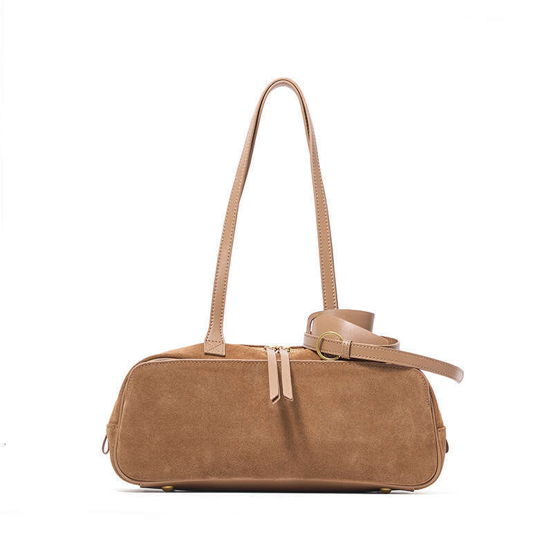 2026 New Minimalist Top Layer Frosted Cowhide Boston Bag Retro Genuine Leather Crossover Bag Winter Hot Commute Bowling Beach Shoulder Bag For Women S