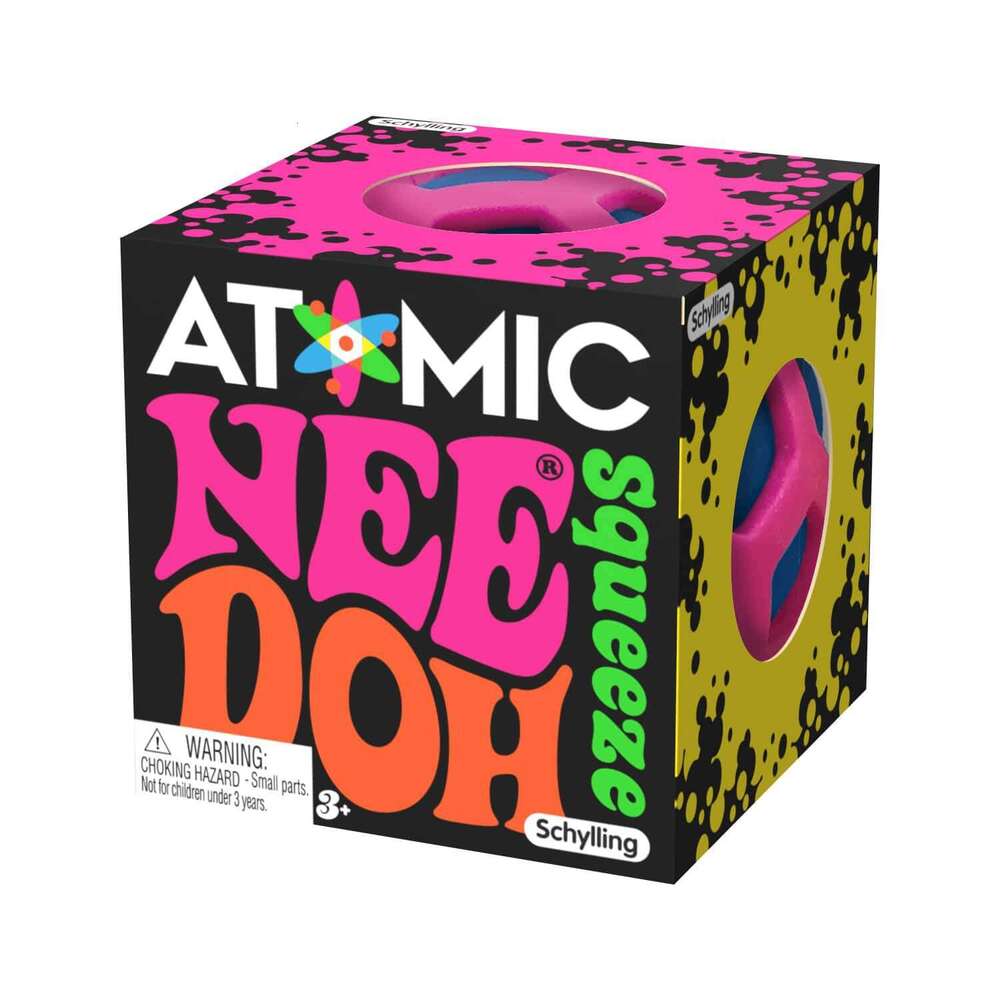 Cross-border bestseller Atomic NeeDoh ball for children adults, party gift, stress-relief gadget in blue and pink