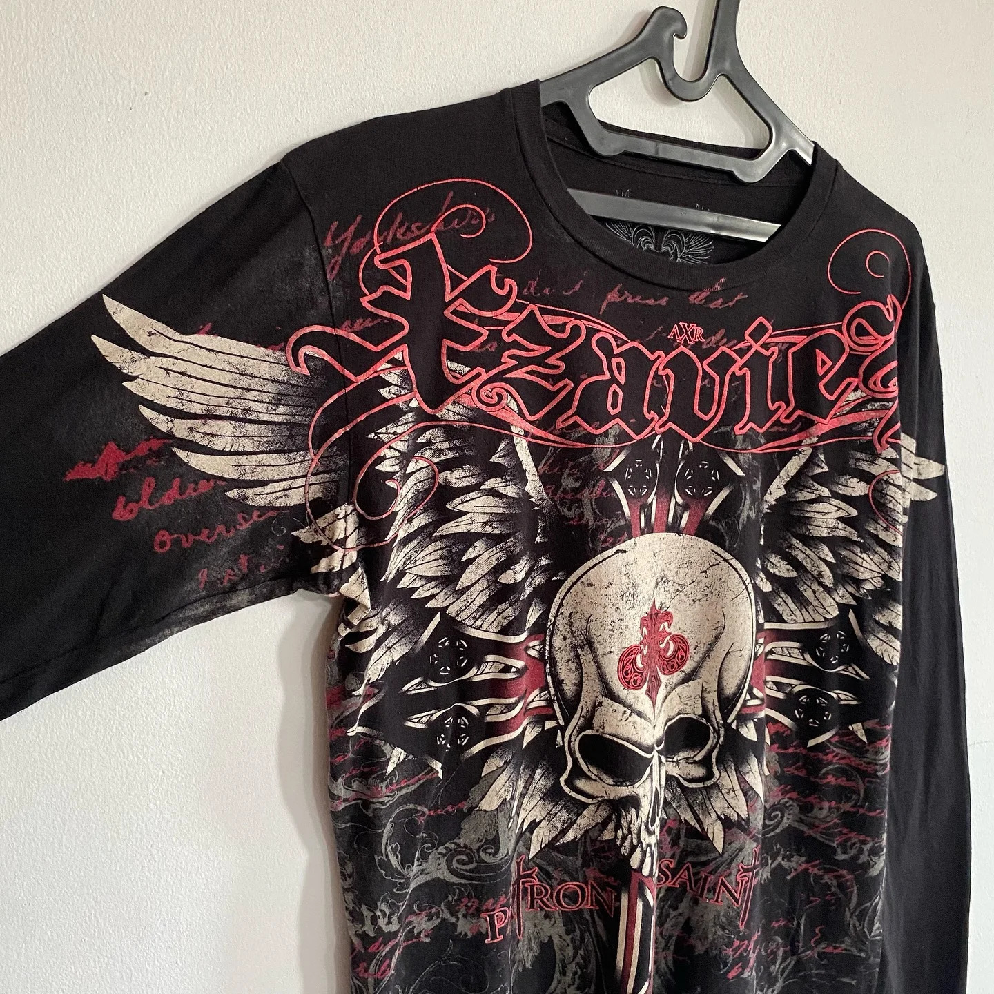 Affliction Long sleeved T shirt Y2K Gothic Fashion Round Neck Oversized Pullover Shirt Mens Womens Casual Tops Streetwear 260413