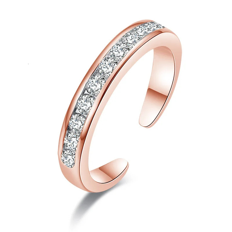 3PCS Toe Rings for Women Stainless Steel Adjustable Summer Beach Sexy Foot Ring With Diamonds Stackable Mens And Womens 260407