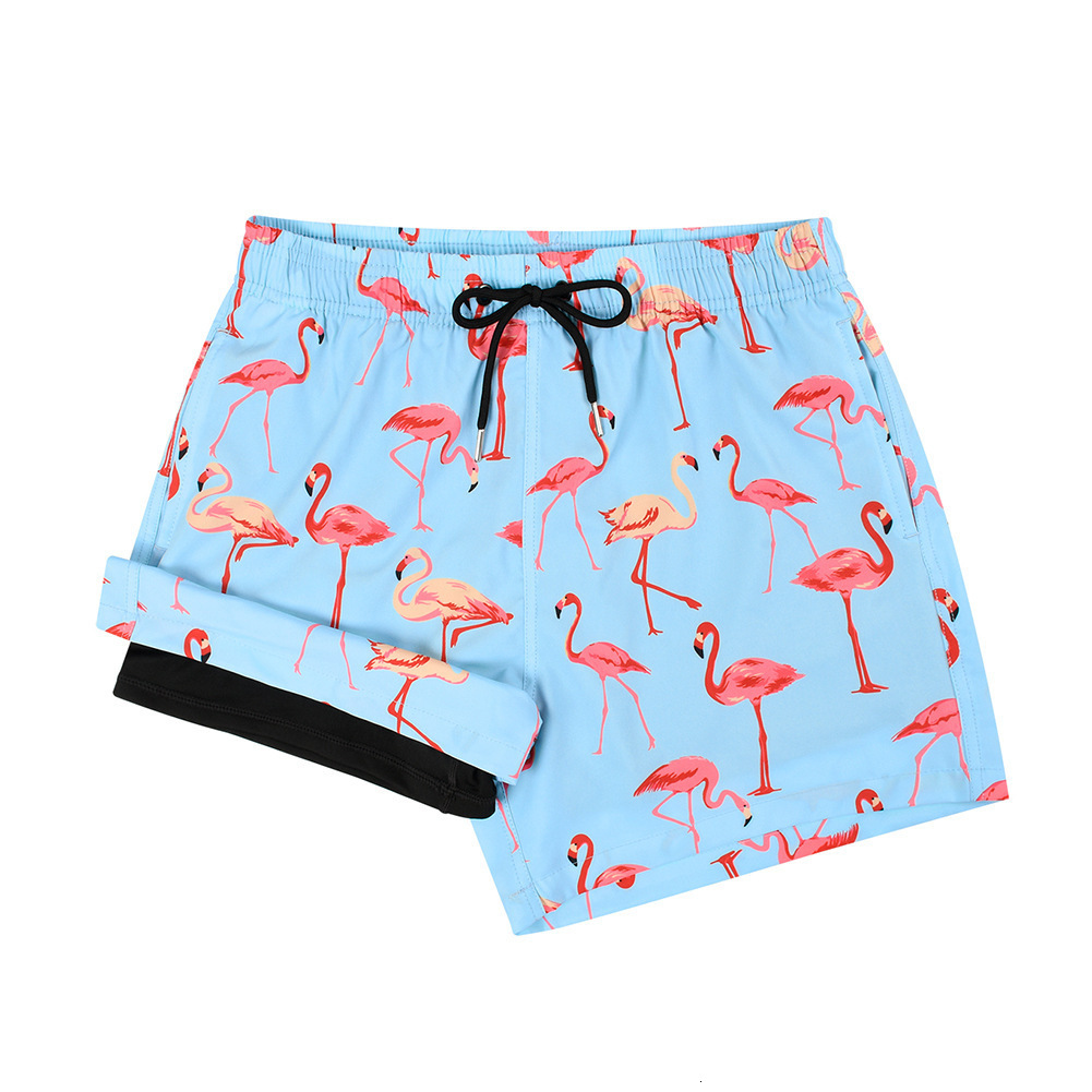 Mens Designer Man Summer Clothing 2026 European Size Men's Double-Layer Lined High-Quality Swim Trunks Beach Loose Fit Sports Quick-Dry Casual Sh
