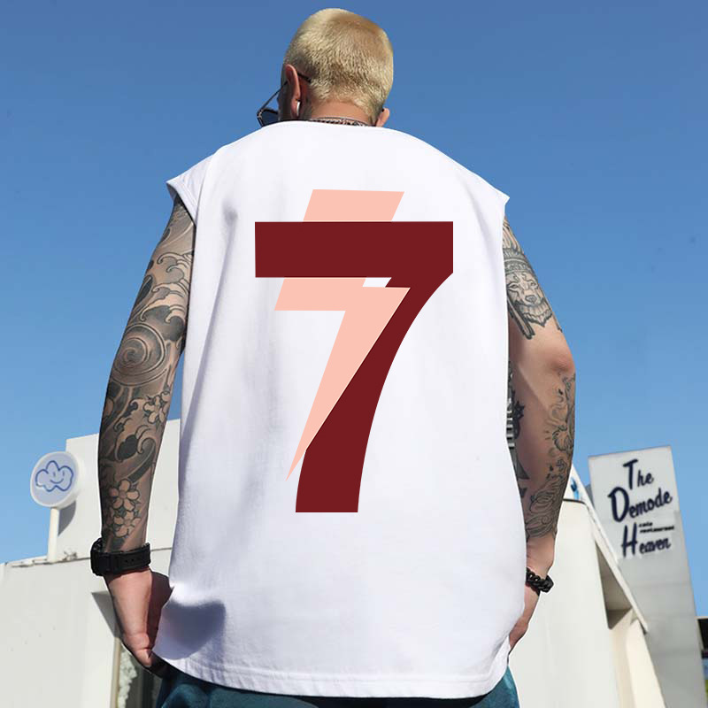 2026 Summer New Men's American Trendy Cartoon Character Print Tank Tops | Loose Casual Sleeveless Tees