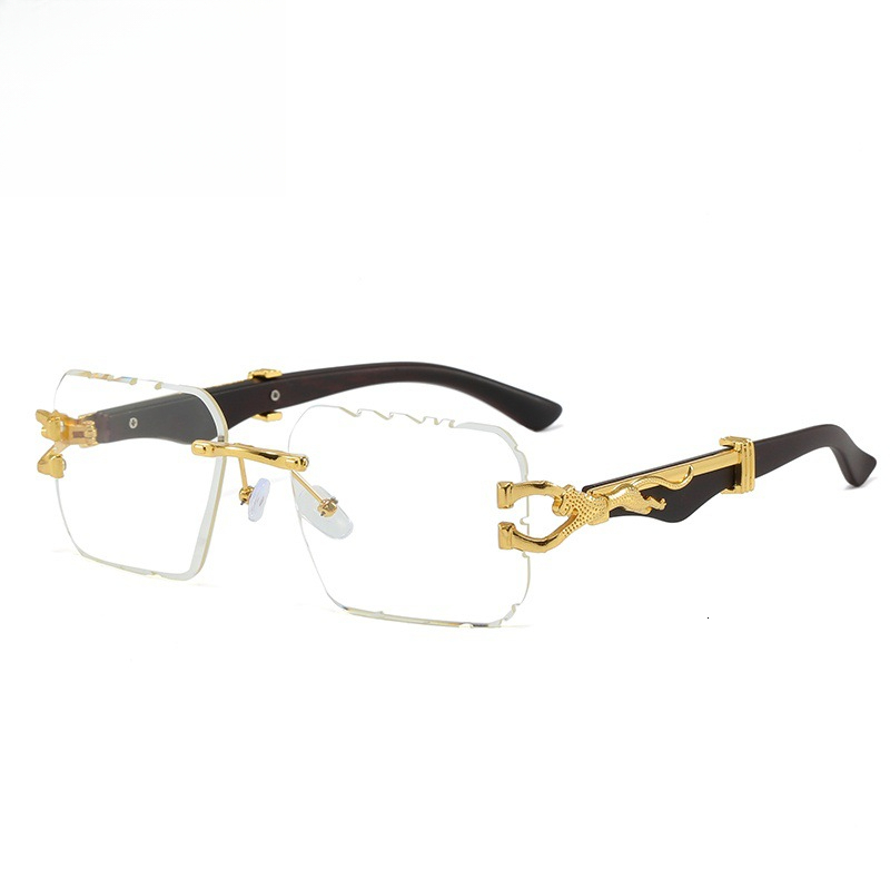 2026 New Designers' Sun Glasses - Beach Metal Leopard Head Decorative Outer Line - Protective Function - Luxurious Men's And Women's Su