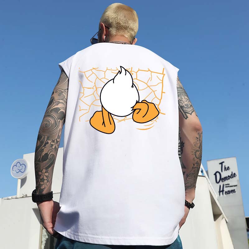 Summer Men's Printed Sleeveless Tees | Trendy INS Loose Athletic Plus Size Tank Tops
