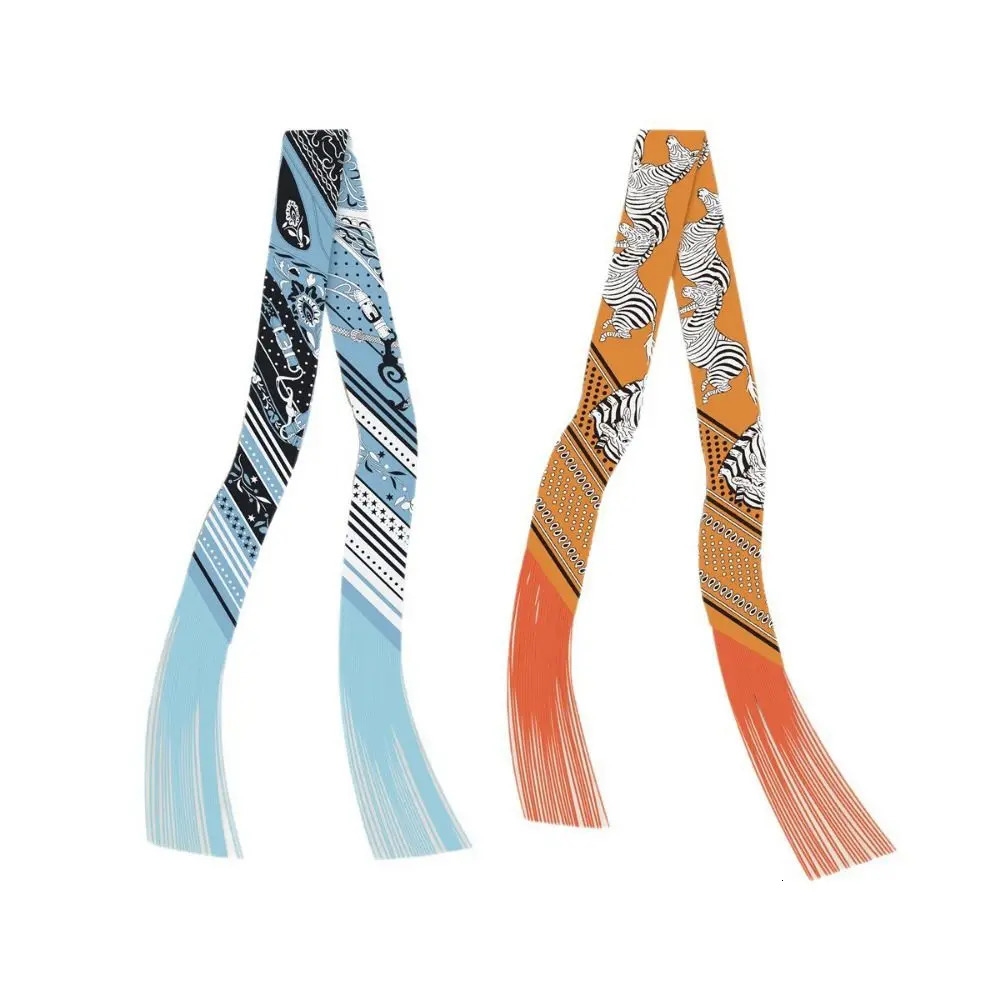 Silk Korean Long Tassel Ribbon DIY Decoration 5x130cm Womens Decorative Scarf Fashion Accessories Small Scarf 260409