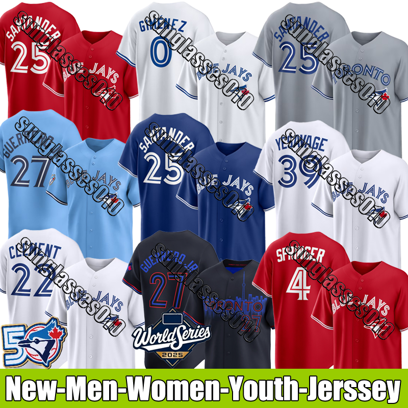 #27 Guerrero Jr. Bassitt Torontos Blue Jays Jerseys #11 Bichette Gausman Kirk Schneider Berroa Gimenez jerseys #57 Green Springer Varsho Clement Baseball Jerseys