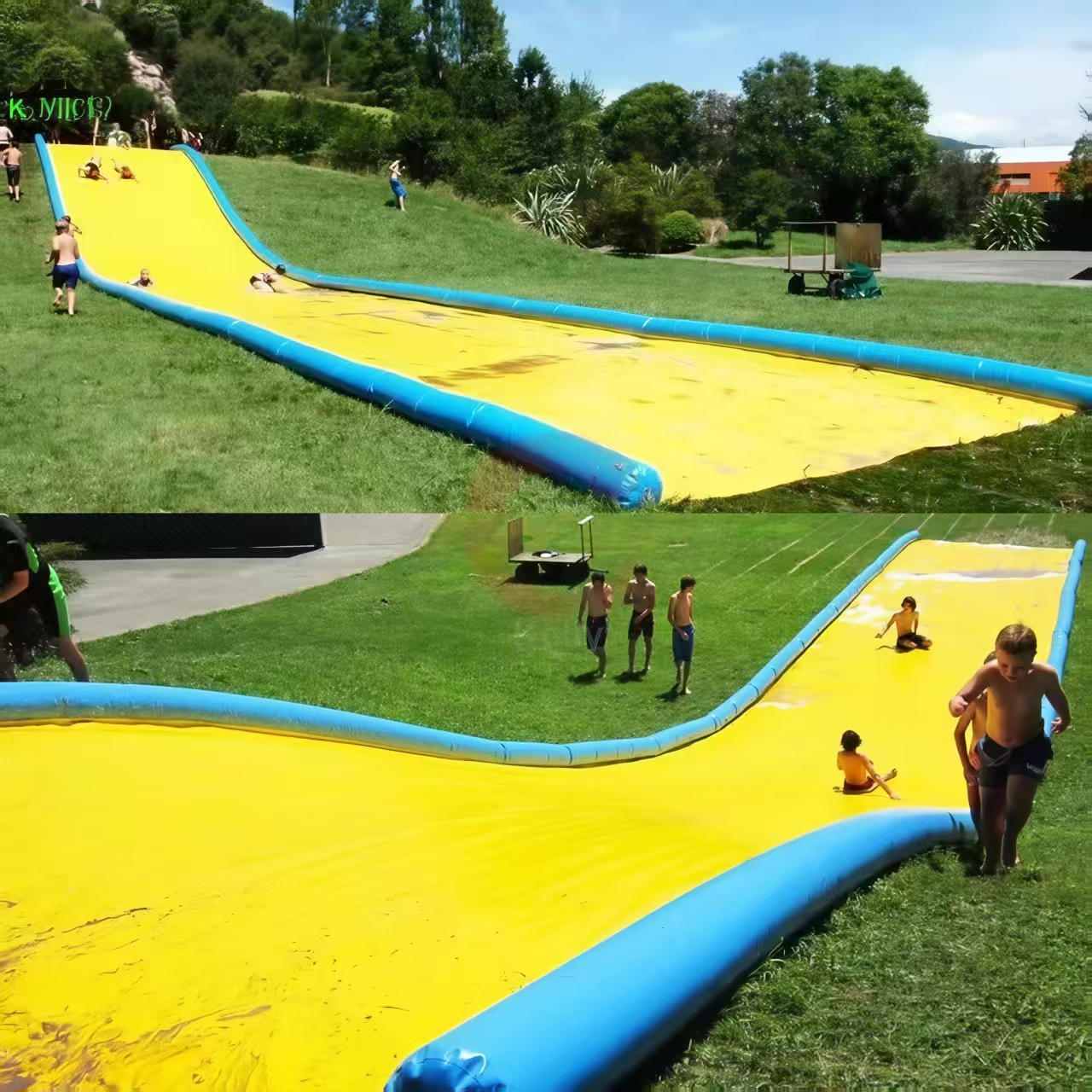 Large Commercial Inflatable Slide with Airtight Construction for Outdoors