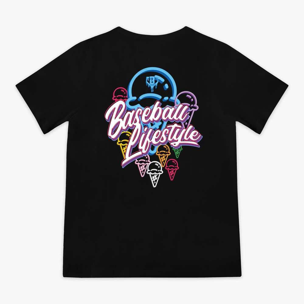 2026 Summer Latest Baseball 101 Lifestyle Youth Adult Cartoon Multiple Ice Prints Breathable Parent- Cotton T-shirt 26H0413